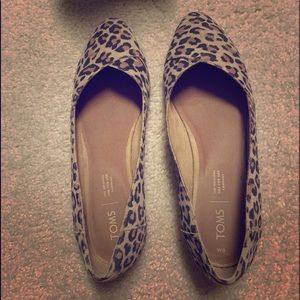 TOMS Leopard Print Flats
